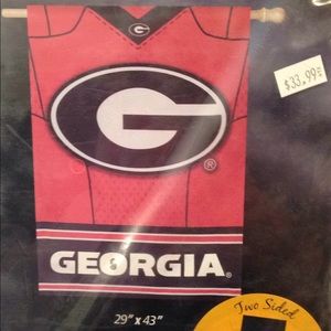 GEORGIA BULLDOG HOUSE FLAG